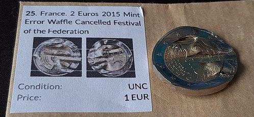 Frankrijk. 2 Euro 2015 225 ans Fête de la Fédération -, Postzegels en Munten, Munten | Europa | Euromunten