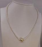 Zonder minimumprijs - Halsketting Zilver, 12,3 mm gouden, Handtassen en Accessoires, Kettingen, Nieuw