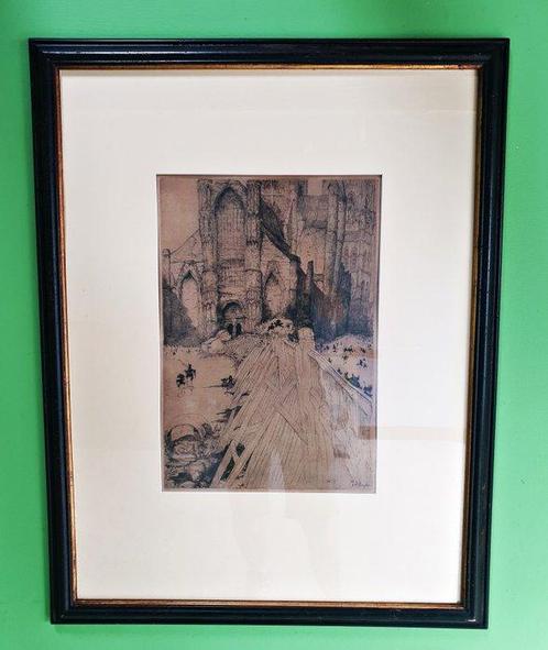Jules De Bruycker (1870-1945) - Léglise St. Nicolas, Antiek en Kunst, Antiek | Overige Antiek