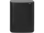 Brabantia Bo Touch Bin - Prullenbak - 60 liter - Matt Black, Huis en Inrichting, Woonaccessoires | Prullenbakken, Verzenden, Zo goed als nieuw