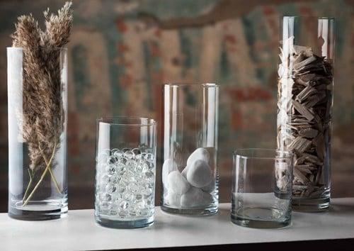 Cycly cilindervaas windlicht 30x9 cm, Huis en Inrichting, Woonaccessoires | Kunstplanten en Kunstbloemen, Nieuw