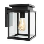 Strak &amp; modern Leicester Muurlamp Zwart Buitenverlichtin, Verzenden, Wandlamp