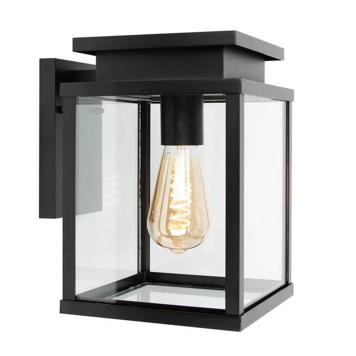 Strak &amp; modern Leicester Muurlamp Zwart Buitenverlichtin, Jardin & Terrasse, Éclairage extérieur, Envoi