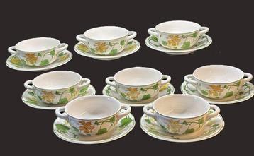 Villeroy & Boch - Set soepkommen (8) - Geranium Malva -