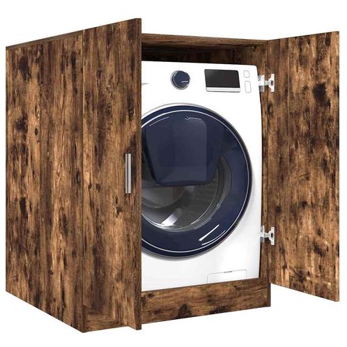 vidaXL Wasmachinekast 71x71,5x91,5 cm gerookt eikenkleurig, Elektronische apparatuur, Wasmachines, Nieuw, Verzenden