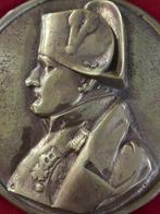 Gedenkplaat Napoléon Bonaparte in messing - Plaque - Verguld