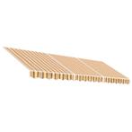 Gestreept Luifeldoek - Nieuwstaat! OP = OP - 4,5x3m, Tuin en Terras, Zonneschermen, Verzenden, Zo goed als nieuw, 450 cm of meer