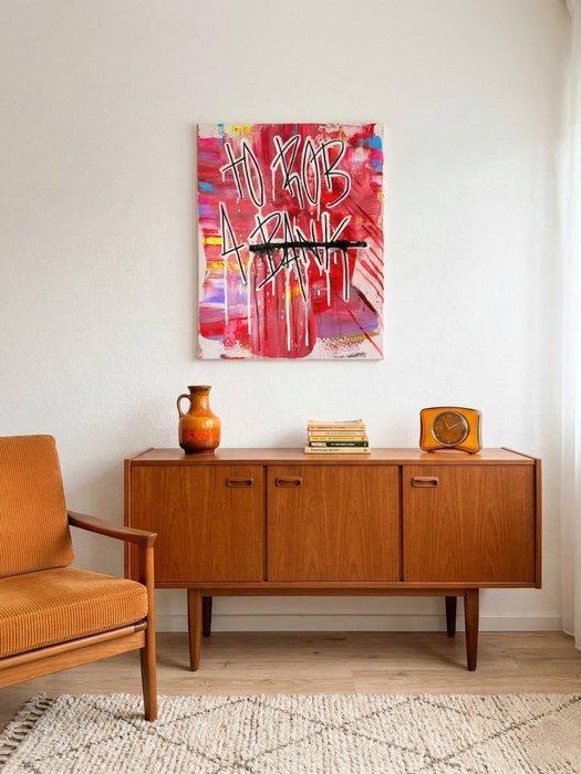 Karl Lagasse - To Rob a Bank, Antiek en Kunst, Kunst | Schilderijen | Modern