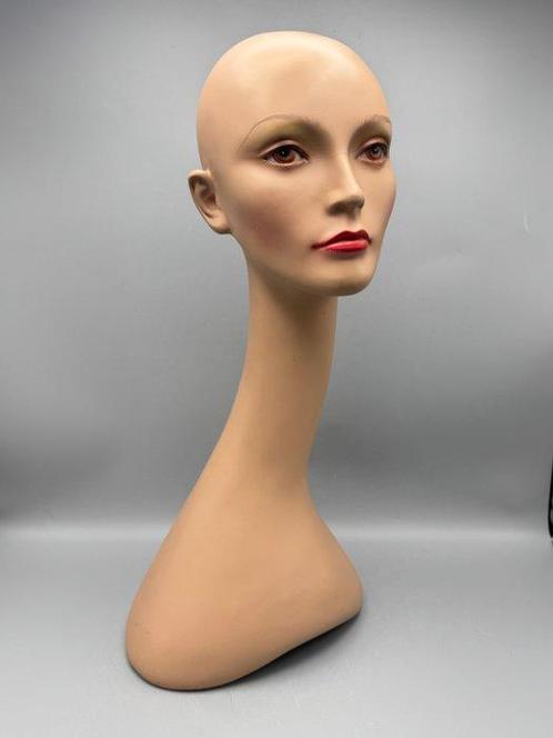 Hoofd ornament - Karakteristieke mannequin hoofd, Antiek en Kunst, Curiosa en Brocante