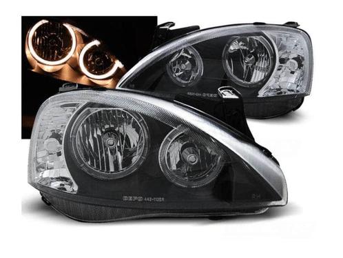 Angel Eyes koplamp Black geschikt voor Opel Corsa, Autos : Pièces & Accessoires, Éclairage, Envoi