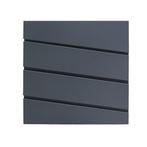 RVS brievenbus antraciet 37x37 cm met krantenvak en slot..., Tuin en Terras, Ophalen of Verzenden, Nieuw, Wandbrievenbus, Inbouw