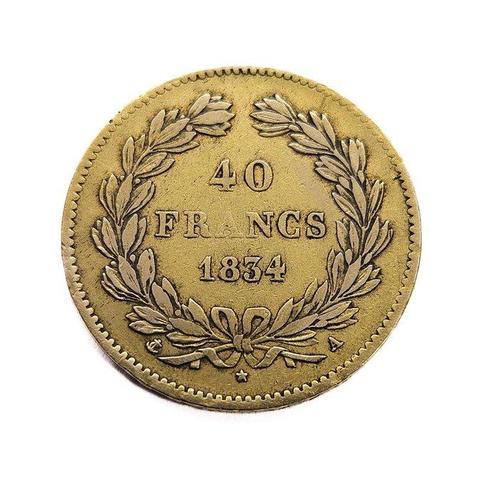 Frankrijk. Charles X. 40 Francs 1834-A, Paris, Postzegels en Munten, Edelmetalen en Baren