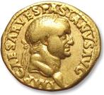 Romeinse Rijk. Vespasian (69-79 n.Chr.). Aureus Lugdunum, Postzegels en Munten, Munten | Europa | Niet-Euromunten