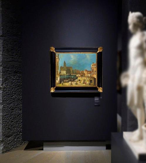 Scuola Italiana (XX), After Canaletto - Lo scalpellino (Il, Antiek en Kunst, Kunst | Schilderijen | Klassiek