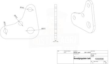 Bevestigingsplaten Iseki (Werktuigen) beschikbaar voor biedingen