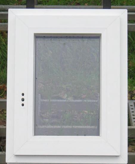 pvc raam , chassis , kozijn 50 x 65 wit / grijs aluminium, Doe-het-zelf en Bouw, Raamkozijnen en Schuifdeuren, Inclusief glas