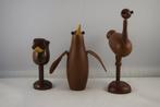 Collectie met dierenthema - Pinguïn, Struisvogel en Gier. -