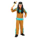 Indianen Kostuum Bruin Blauw Kind 3 delig, Kinderen en Baby's, Verzenden, Nieuw