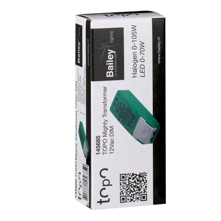 Bailey Topo Mighty 12V LED Transformator 70W Dimbaar -, Doe-het-zelf en Bouw, Bouwverlichting, Verzenden