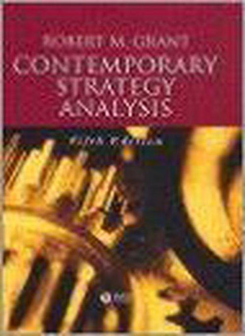 Contemporary Strategy Analysis 9781405119993, Boeken, Overige Boeken, Zo goed als nieuw, Verzenden