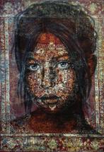 Jacqueline Klein Breteler - Shy, painting on an area rug-XXL