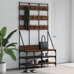 vidaXL Kledingrek met schoenenrek 100x40x184 cm bruin, Verzenden, Nieuw