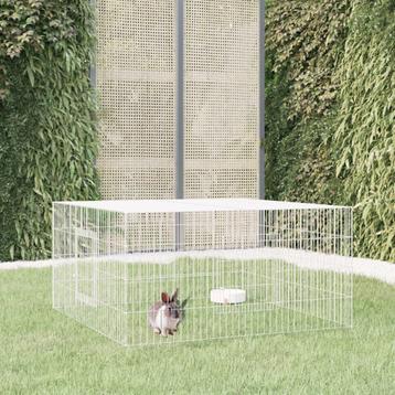 vidaXL Konijnenkooi 110x110x55 cm gegalvaniseerd ijzer beschikbaar voor biedingen