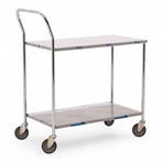 Gebruikte RVS wagens 4 zwenkwielen, Doe-het-zelf en Bouw, Transportwagens, Ophalen of Verzenden, Gebruikt