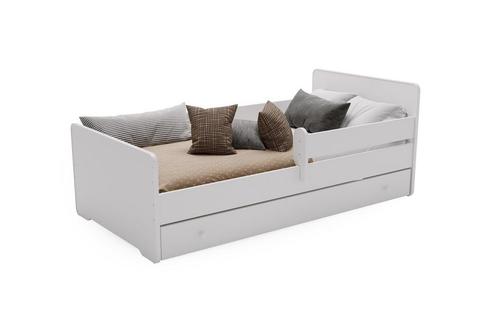 Wit Peuterbed MAX 160x80 cm met Uitvalbeveiliging en Opbe..., Kinderen en Baby's, Kinderkamer | Bedden, Nieuw, Ophalen of Verzenden
