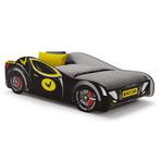 Autobed Batcar - kinderbed - 140x70cm - zwart geel, Kinderen en Baby's, Kinderkamer | Bedden, Ophalen of Verzenden, Nieuw