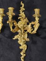 Wandkandelaar (2) - Verguld brons