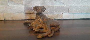 Pierre Chenet (XX-XXI) - sculptuur, La Chienne et ses Chiots