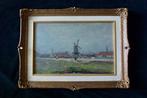 J.H. Wijsmuller 1855 -1925 - Dorpsgezicht nabij Amsterdam, Antiek en Kunst