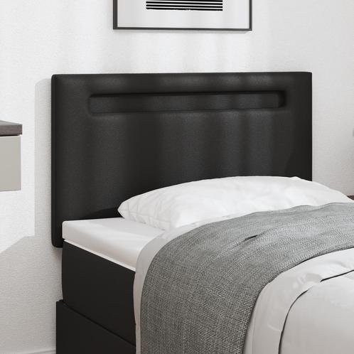 vidaXL Hoofdbord Simpel Design Zwart 100 cm Kunstleer, Huis en Inrichting, Slaapkamer | Bedden, Nieuw, Verzenden