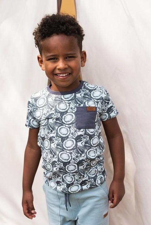 Koko Noko - T-shirt met Print Light Blue, Enfants & Bébés, Vêtements enfant | Taille 104, Enlèvement ou Envoi