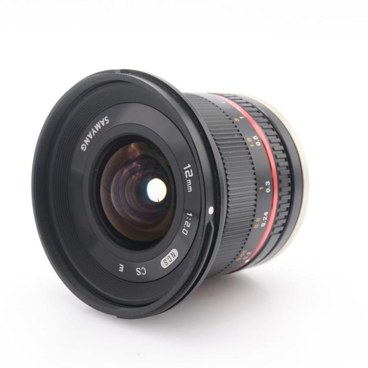 Samyang 12mm F/2 NCS CS Sony E | Tweedehands, Audio, Tv en Foto, Foto | Lenzen en Objectieven, Zo goed als nieuw, Verzenden