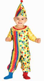 Clown Kostuum Baby Gekleurd, Kinderen en Baby's, Carnavalskleding en Verkleedspullen, Verzenden, Nieuw