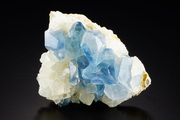 Groupe rare de CELESTINE avec CALCITE provenant, Collections, Minéraux & Fossiles