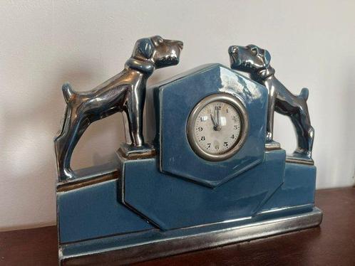 Pendule de cheminée - Art déco Faïence - 1920-1930 - Horloge, Antiek en Kunst, Antiek | Klokken