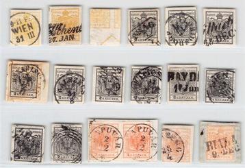 Autriche 1850/1850 - Edition originale sur 4 cartes