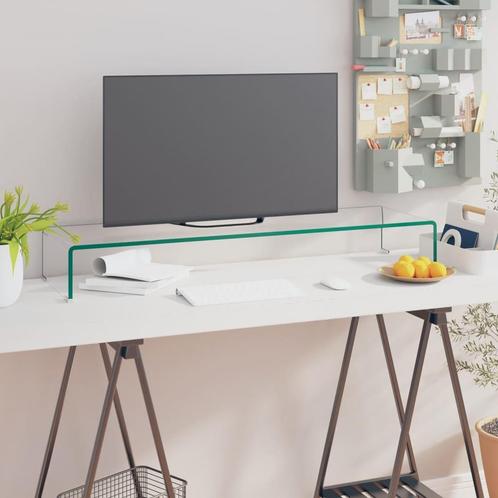 vidaXL TV-meubel/monitorverhoger transparant 100x30x13 cm, Huis en Inrichting, Kasten |Televisiemeubels, Nieuw, Verzenden