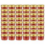 vidaXL Jampotten met goudkleurige deksels 48 st 110 ml glas, Verzenden, Nieuw