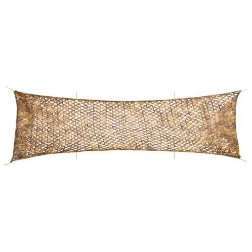 vidaXL Camouflagenet met opbergzak 753x199 cm zandkleurig, Sport en Fitness, Schietsport-accessoires, Nieuw, Verzenden