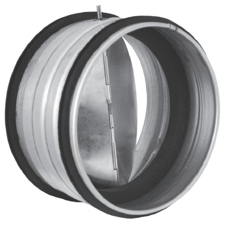 Terugslagklep Ø 100mm met rubberdichting - tussen kanaal, Doe-het-zelf en Bouw, Ventilatie en Afzuiging, Nieuw, Verzenden