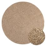 vidaXL Vloerkleed ZIZUR binnen en buiten 120 cm jute look, Verzenden, Nieuw