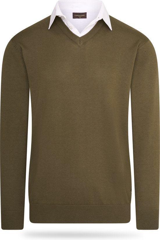 Tweedekans | Cappuccino Italia - Heren Trui Mock Pullover -, Kleding | Heren, Overhemden, Ophalen of Verzenden