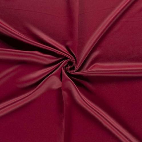 Verduisterende stof bordeaux rood - Polyester stof 30m rol, Hobby & Loisirs créatifs, Tissus & Chiffons, Enlèvement ou Envoi