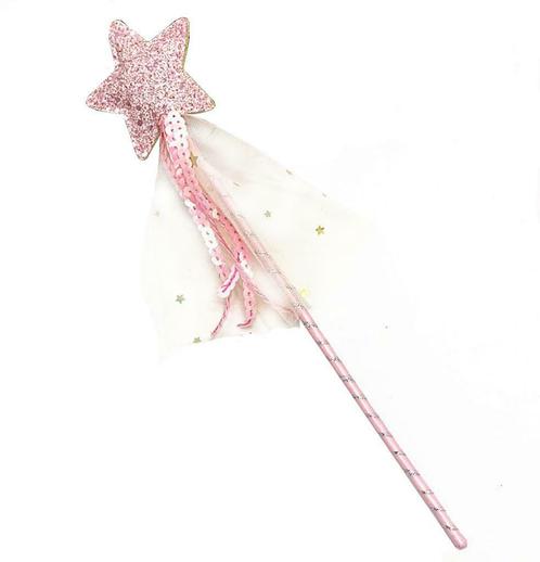 Prinsessenjurk - Toverstaf - Roze - Kleedje, Kinderen en Baby's, Carnavalskleding en Verkleedspullen, Verzenden