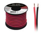 2 x 2.50 mm zwart/rood op rol 10 meter 2-aderige kabel, Verzenden, Nieuw, Kabel of Snoer