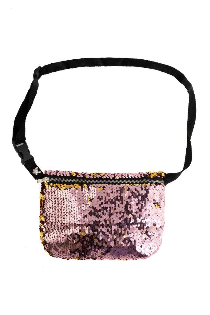 Grote Heuptas Pailletten Roze Goud Heuptas Sequin Tas Mermai, Handtassen en Accessoires, Tassen | Damestassen, Roze, Nieuw, Ophalen of Verzenden
